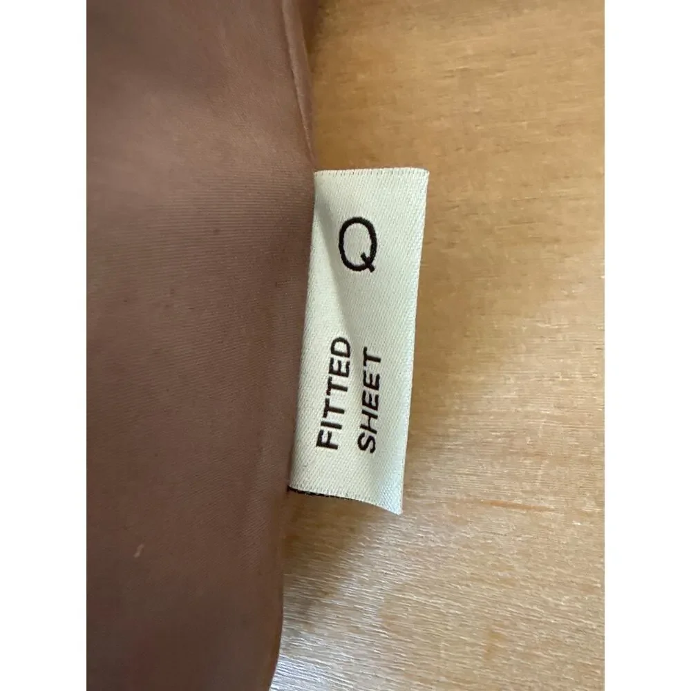 Hommey Hazelnut Fitted Sheet Queen Organic Cotton Australian